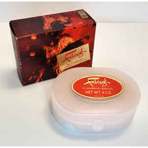 Faberge SAVON COMPACT FLAMBEAU Vintage 1966 MINT 4 oz bar NOS Unused